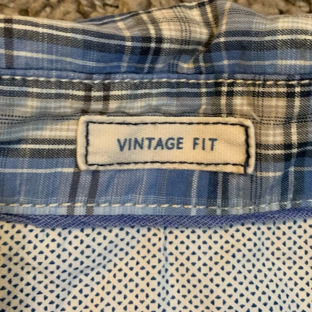 Men’s American Eagle Vintage Fit Plaid Snap Button Shirt Small Western Cowboy - Picture 7 of 8